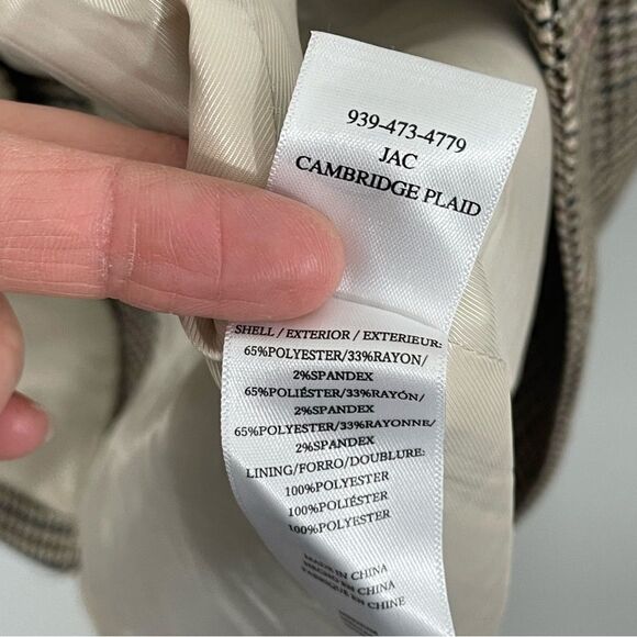 NWT Rails Jac Blazer in Cambridge Plaid Size MEDIUM - Picture 12 of 14